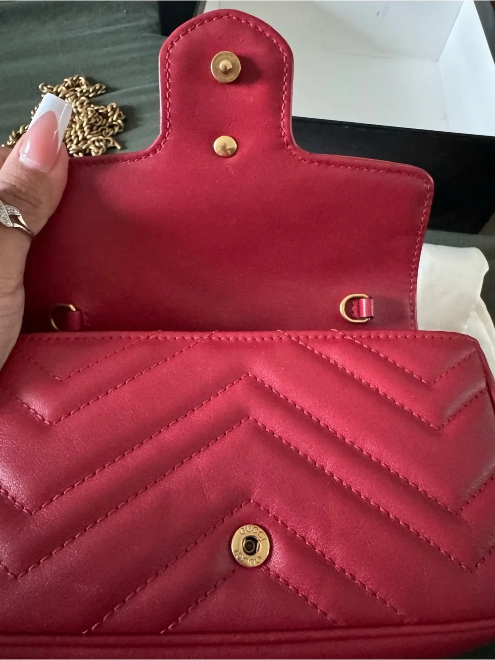 Gucci Red GG  Mini - Picture 5 of 11